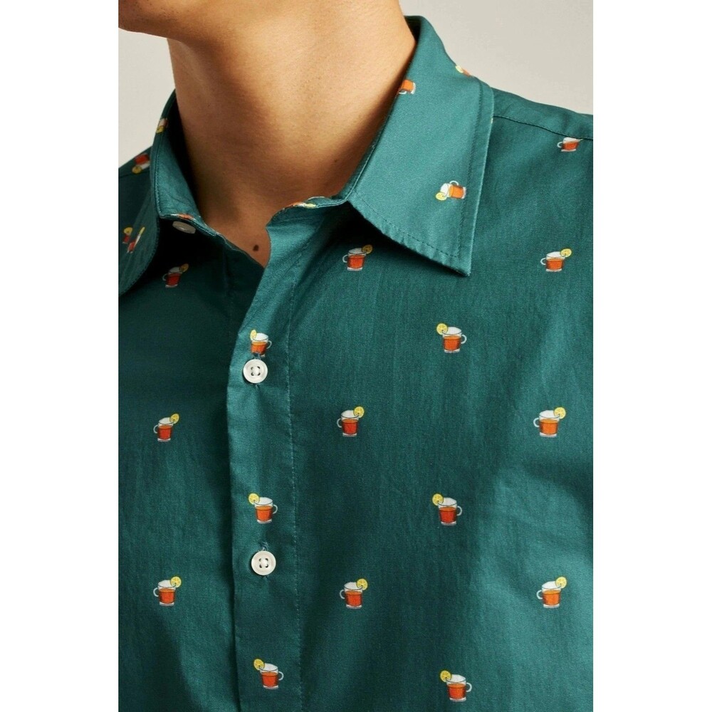 Bonobos Riviera Short Sleeve Men's Shirt Buttondown Standard Fit XXL 283457